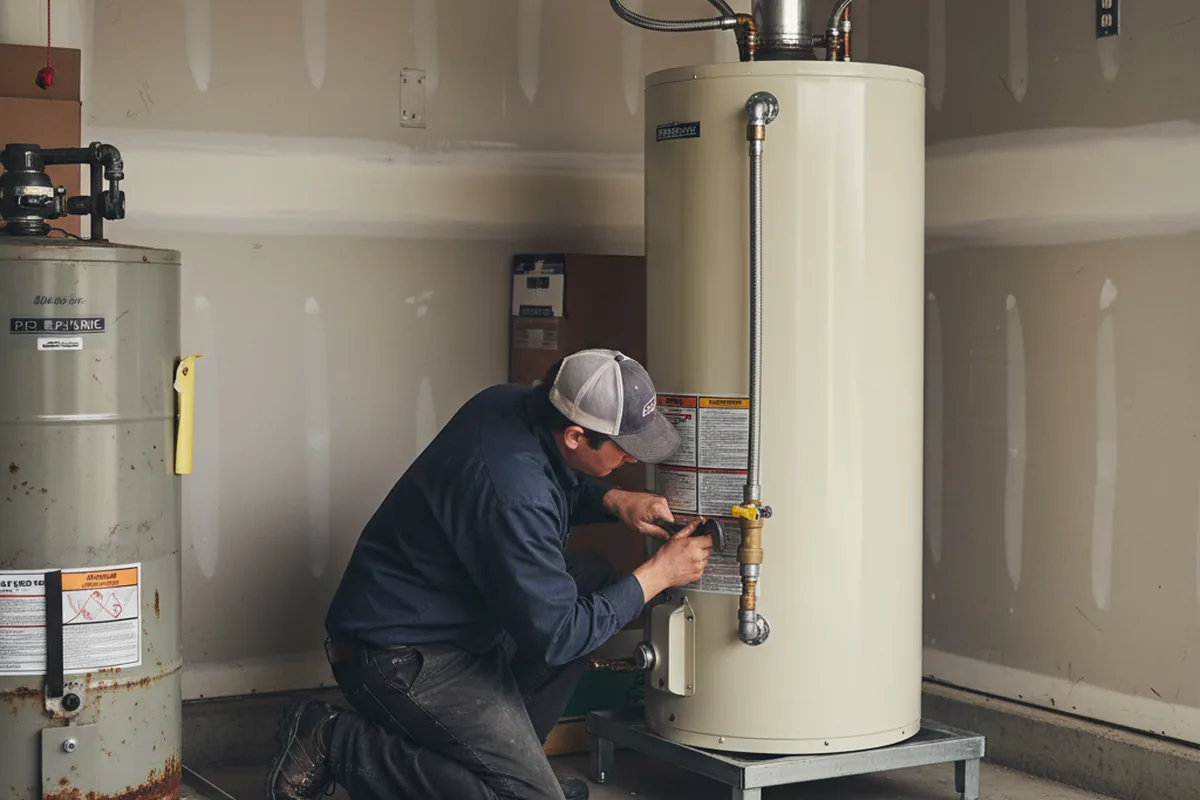 Water heater and shutoff valve replacement in Warrendale